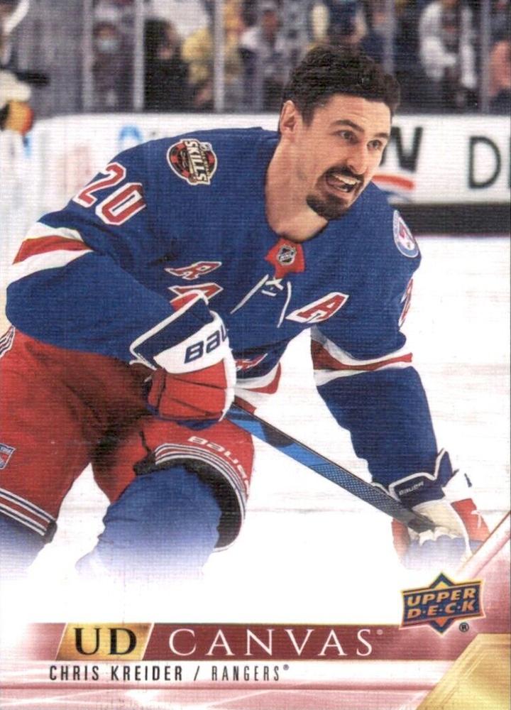 #C417 Chris Kreider - New York Rangers - 2022-23 Upper Deck - UD Canvas Hockey