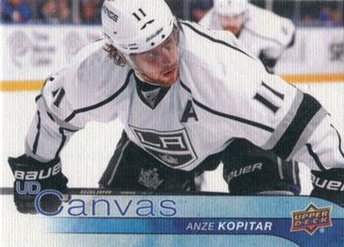 #C41 Anze Kopitar - Los Angeles Kings - 2016-17 Upper Deck - UD Canvas Hockey