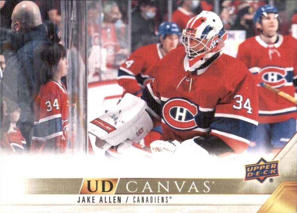 #C42 Jake Allen - Montreal Canadiens - 2022-23 Upper Deck - UD Canvas Hockey