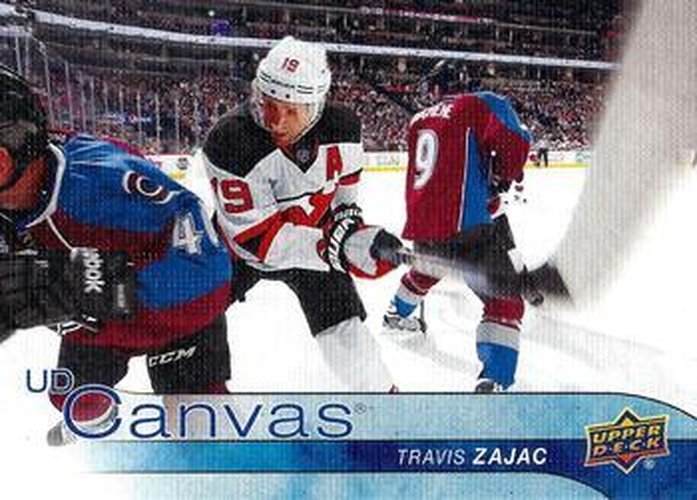 #C52 Travis Zajac - New Jersey Devils - 2016-17 Upper Deck - UD Canvas Hockey