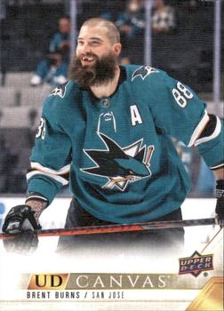 #C63 Brent Burns - San Jose Sharks - 2022-23 Upper Deck - UD Canvas Hockey