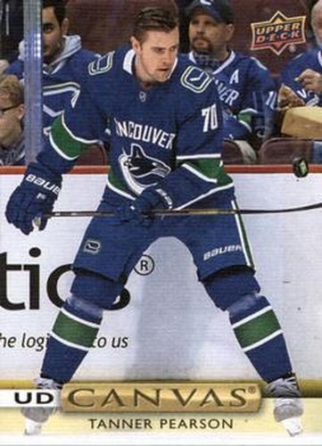 #C78 Tanner Pearson - Vancouver Canucks - 2019-20 Upper Deck - UD Canvas Hockey