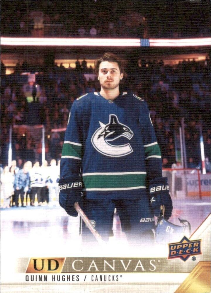 #C81 Quinn Hughes - Vancouver Canucks - 2022-23 Upper Deck - UD Canvas Hockey