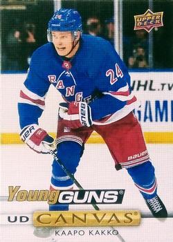 #C91 Kaapo Kakko - New York Rangers - 2019-20 Upper Deck - UD Canvas Hockey