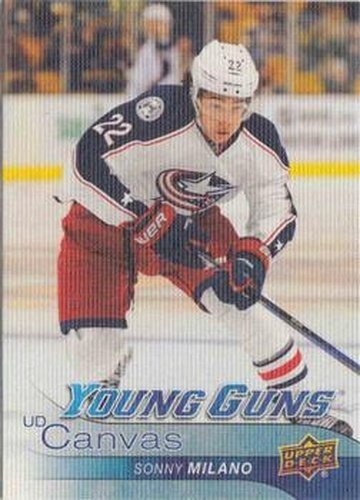 #C94 Sonny Milano - Columbus Blue Jackets - 2016-17 Upper Deck - UD Canvas Hockey