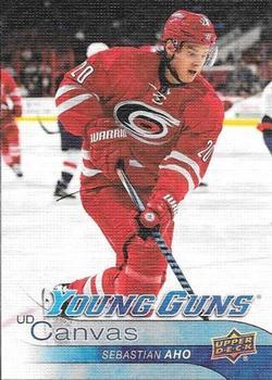 #C96 Sebastian Aho - Carolina Hurricanes - 2016-17 Upper Deck - UD Canvas Hockey
