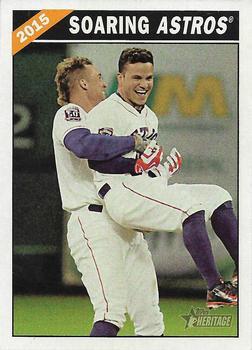 #CC-5 Soaring Astros George Springer / Jose Altuve - Houston Astros - 2015 Topps Heritage - Combo Cards Baseball