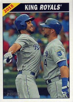 #CC-7 King Royals Eric Hosmer / Alex Gordon - Kansas City Royals - 2015 Topps Heritage - Combo Cards Baseball