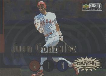 #CG28 Juan Gonzalez - Texas Rangers - 1998 Collector's Choice - You Crash the Game Exchange Baseball
