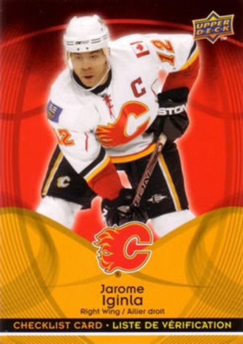 #CL2 Jarome Iginla - Calgary Flames - 2009-10 Upper Deck McDonald's - Checklists Hockey