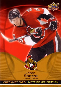 #CL5 Jason Spezza - Ottawa Senators - 2009-10 Upper Deck McDonald's - Checklists Hockey