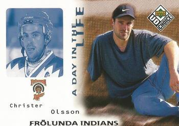 #DL10 Christer Olsson - Frolunda - 1998-99 UD Choice Swedish - A Day in the Life Hockey