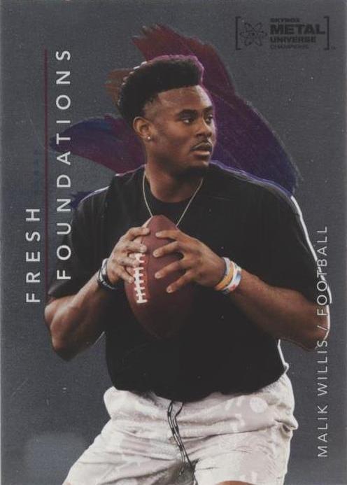 #FF14 Malik Willis - 2022 SkyBox Metal Universe Champions - Fresh Foundations