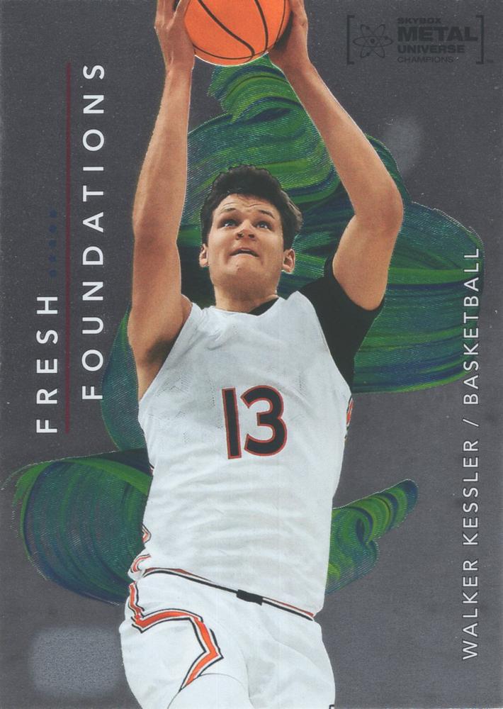#FF22 Walker Kessler - 2022 SkyBox Metal Universe Champions - Fresh Foundations