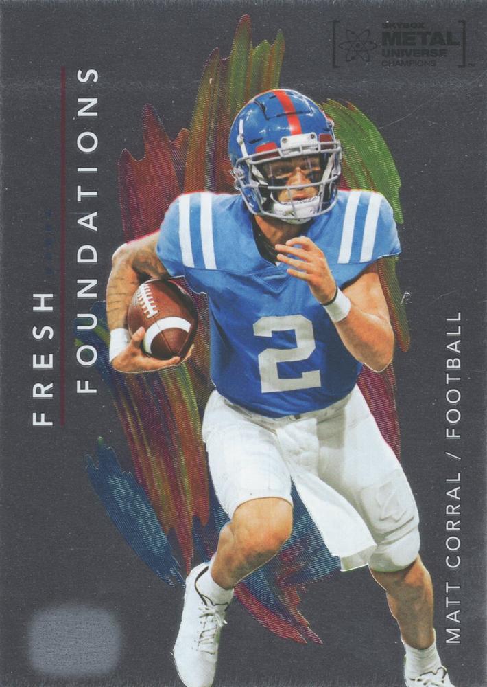 #FF36 Matt Corral - 2022 SkyBox Metal Universe Champions - Fresh Foundations