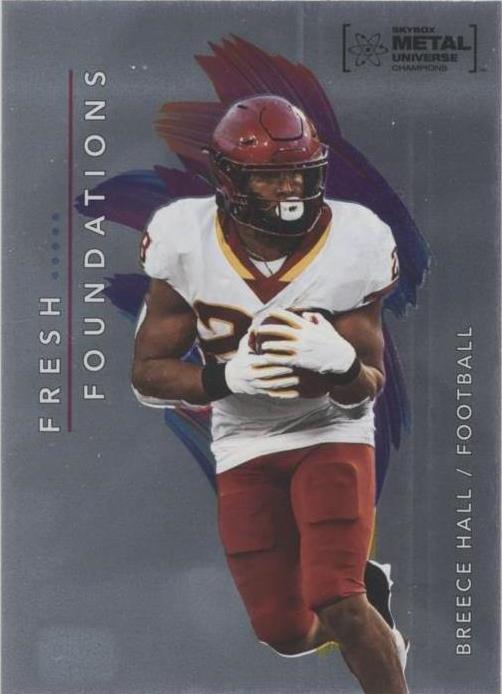 #FF39 Breece Hall - 2022 SkyBox Metal Universe Champions - Fresh Foundations
