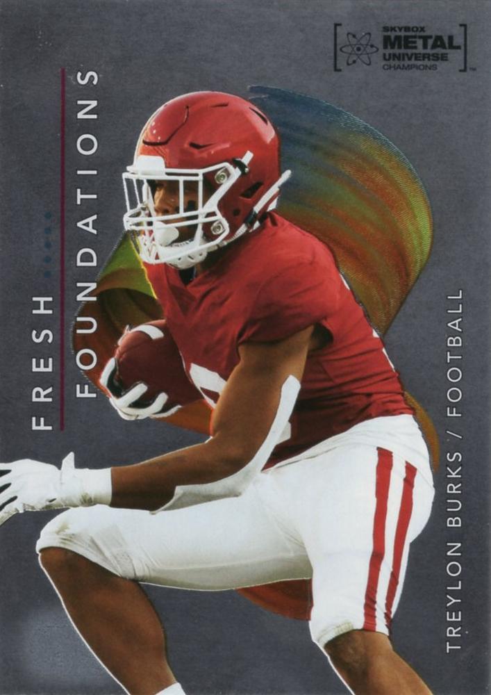 #FF8 Treylon Burks - 2022 SkyBox Metal Universe Champions - Fresh Foundations