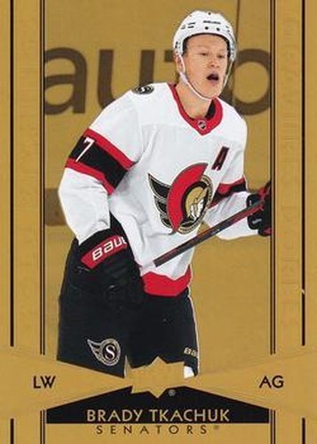 #G-14 Brady Tkachuk - Ottawa Senators - 2021-22 Upper Deck Tim Hortons - Gold Etchings Hockey