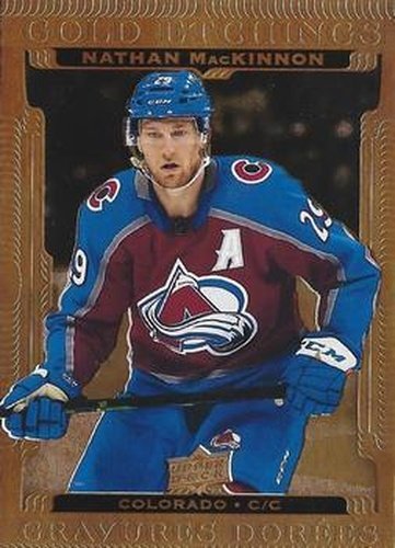 #G-1 Nathan MacKinnon - Colorado Avalanche - 2022-23 Upper Deck Tim Hortons - Gold Etchings Hockey