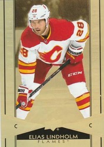 #G-5 Elias Lindholm - Calgary Flames - 2021-22 Upper Deck Tim Hortons - Gold Etchings Hockey
