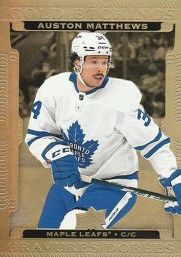 #G-7 Auston Matthews - Toronto Maple Leafs - 2022-23 Upper Deck Tim Hortons - Gold Etchings Hockey