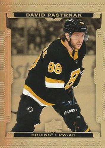 #G-8 David Pastrnak - Boston Bruins - 2022-23 Upper Deck Tim Hortons - Gold Etchings Hockey