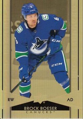 #G-9 Brock Boeser - Vancouver Canucks - 2021-22 Upper Deck Tim Hortons - Gold Etchings Hockey
