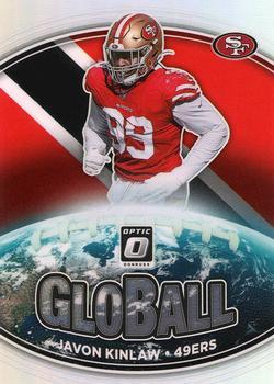 #GB-5 Javon Kinlaw - San Francisco 49ers - 2021 Donruss Optic - GloBall Football