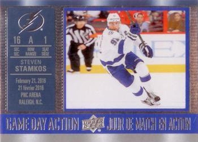 #GDA-11 Steven Stamkos - Tampa Bay Lightning - 2016-17 Upper Deck Tim Hortons - Game Day Action Hockey