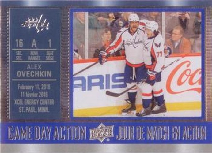 #GDA-14 Alex Ovechkin - Washington Capitals - 2016-17 Upper Deck Tim Hortons - Game Day Action Hockey