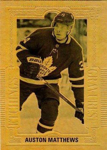 #GE-2 Auston Matthews - Toronto Maple Leafs - 2018-19 Upper Deck Tim Hortons - Gold Etchings Hockey