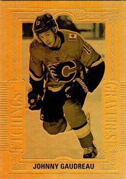 #GE-5 Johnny Gaudreau - Calgary Flames - 2018-19 Upper Deck Tim Hortons - Gold Etchings Hockey