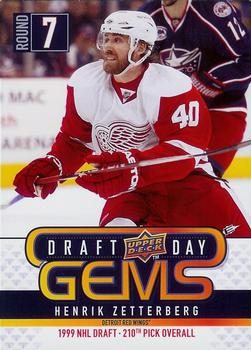 #GEM1 Henrik Zetterberg - Detroit Red Wings - 2009-10 Upper Deck - Draft Day Gems Hockey