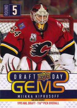 #GEM24 Miikka Kiprusoff - Calgary Flames - 2009-10 Upper Deck - Draft Day Gems Hockey