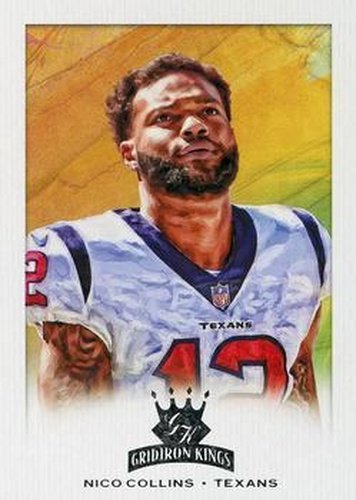 #GK-32 Nico Collins - Houston Texans - 2021 Panini Chronicles - Gridiron Kings Football