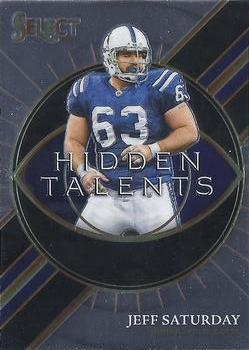 #HT-22 Jeff Saturday - Indianapolis Colts - 2021 Panini Select - Hidden Talents Football