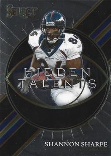 #HT-2 Shannon Sharpe - Denver Broncos - 2021 Panini Select - Hidden Talents Football
