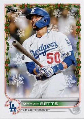 #HW176 Mookie Betts - Los Angeles Dodgers - 2022 Topps Holiday Baseball