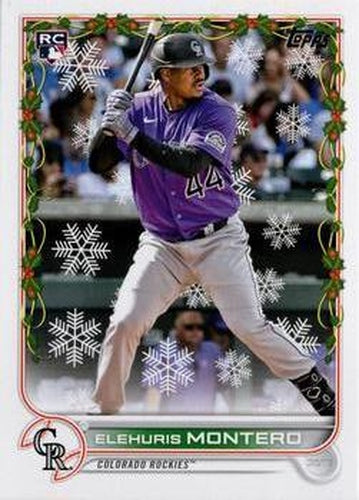 #HW19 Elehuris Montero - Colorado Rockies - 2022 Topps Holiday Baseball