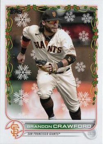 #HW35 Brandon Crawford - San Francisco Giants - 2022 Topps Holiday Baseball