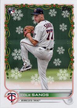 #HW37 Cole Sands - Minnesota Twins - 2022 Topps Holiday Baseball