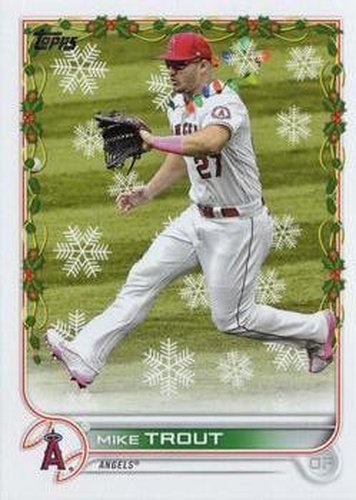 #HW50c Mike Trout - Los Angeles Angels - 2022 Topps Holiday Baseball