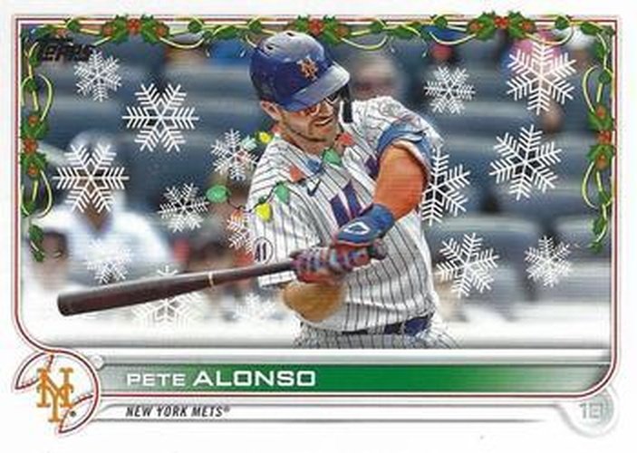 #HW65c Pete Alonso - New York Mets - 2022 Topps Holiday Baseball