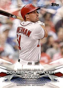 #MLBA-7 Ryan Zimmerman - Washington Nationals - 2018 Topps - MLB Awards Baseball