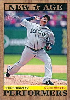 #NAP-14 Felix Hernandez - Seattle Mariners - 2011 Topps Heritage - New Age Performers Baseball