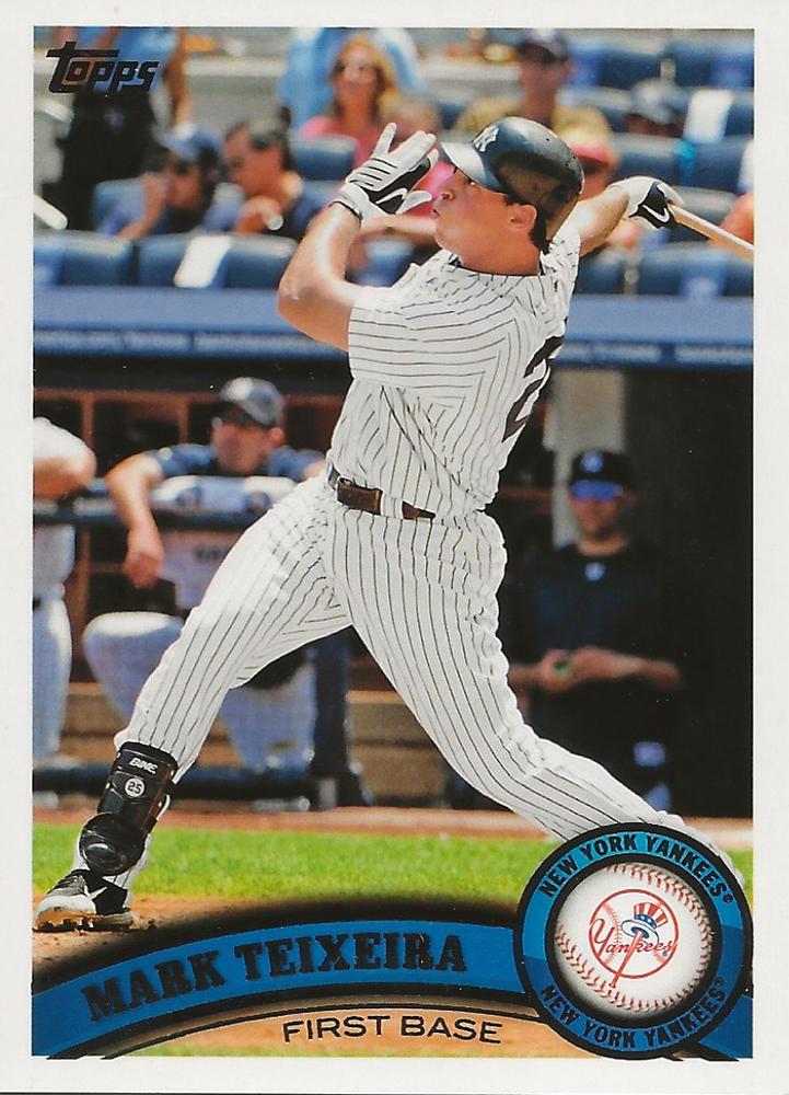 #NYY6 Mark Teixeira - New York Yankees - 2011 Topps New York Yankees Baseball