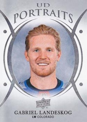 #P-36 Gabriel Landeskog - Colorado Avalanche - 2018-19 Upper Deck - UD Portraits Hockey