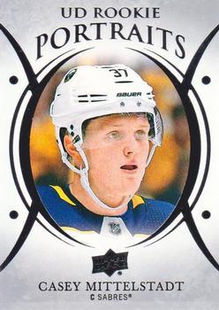 #P-50 Casey Mittelstadt - Buffalo Sabres - 2018-19 Upper Deck - UD Portraits Hockey