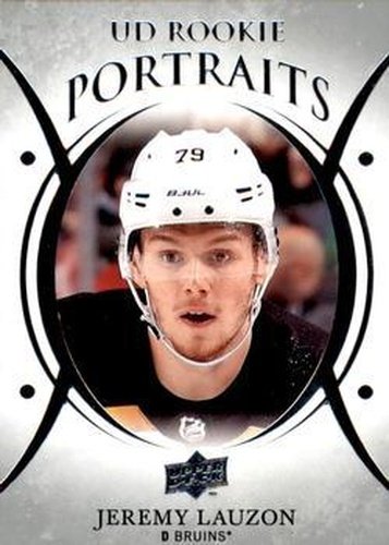 #P-52 Jeremy Lauzon - Boston Bruins - 2018-19 Upper Deck - UD Portraits Hockey