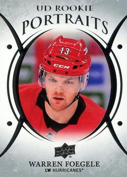 #P-56 Warren Foegele - Carolina Hurricanes - 2018-19 Upper Deck - UD Portraits Hockey